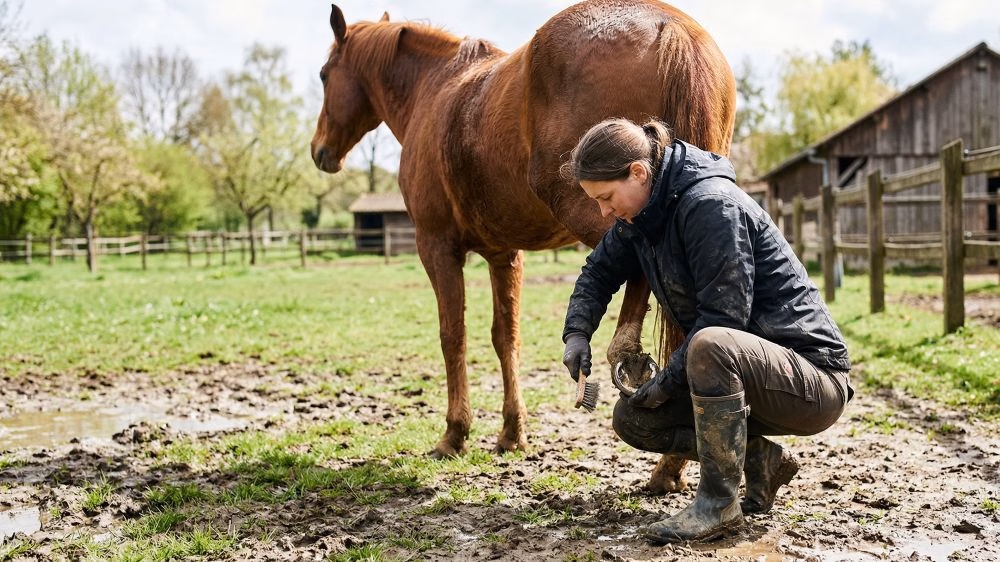 You are currently viewing Soins des sabots du cheval au printemps