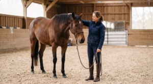 Lire la suite à propos de l’article Premières séances de dressage avec un cheval réformé