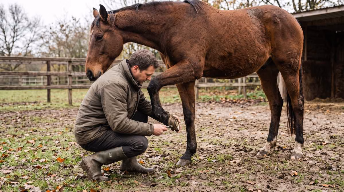 You are currently viewing Abcès du pied du cheval : signes et soins